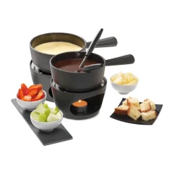 Fonduegarnitur Choco-Cheese 14 cm schwarz<Stöckli Online