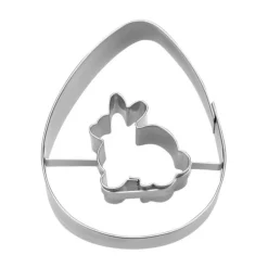 Städter Kochwelt Entdecken|Ausstecher Ei mit Hase 7 cm edelstahl