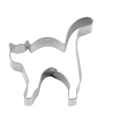Ausstecher Katze mit Buckel 8,5 cm silber<Städter
