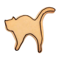 Ausstecher Katze mit Buckel 8,5 cm silber<Städter