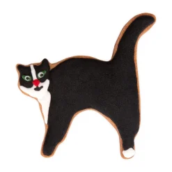 Ausstecher Katze mit Buckel 8,5 cm silber<Städter