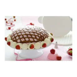 Städter Backzubehör|Kochwelt Entdecken|Gitterstanze rund Kunststoff weiss 30cm