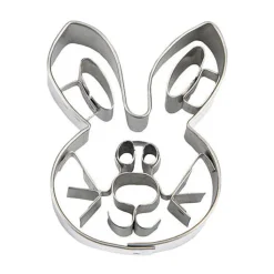 Präge-Ausstecher Hasengesicht 5,5 cm silber<Städter Clearance