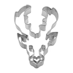 Präge-Ausstecher Hirschkopf 6 cm silber<Städter Sale