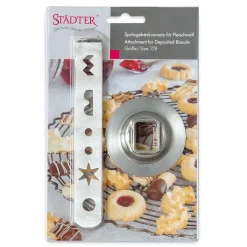 Städter Kochwelt Entdecken|Spritzgebäck Vorsatz zu Fleischwolf 5KSMM Gr. 7/8 Kitchen Aid