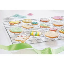 Städter Kochwelt Entdecken|Backzubehör|Torten-/Kühlgitter 45x32 cm grau