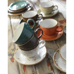 Steelite Cappuccinotassen|Obere nieder 34cl 1130 Craft Blue