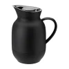 Stelton Thermoskannen|Isolierkanne 1,0 l Amphora Kaffee Soft Black