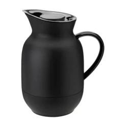 Stelton Thermoskannen|Isolierkanne 1,0 l Amphora Kaffee Soft Black