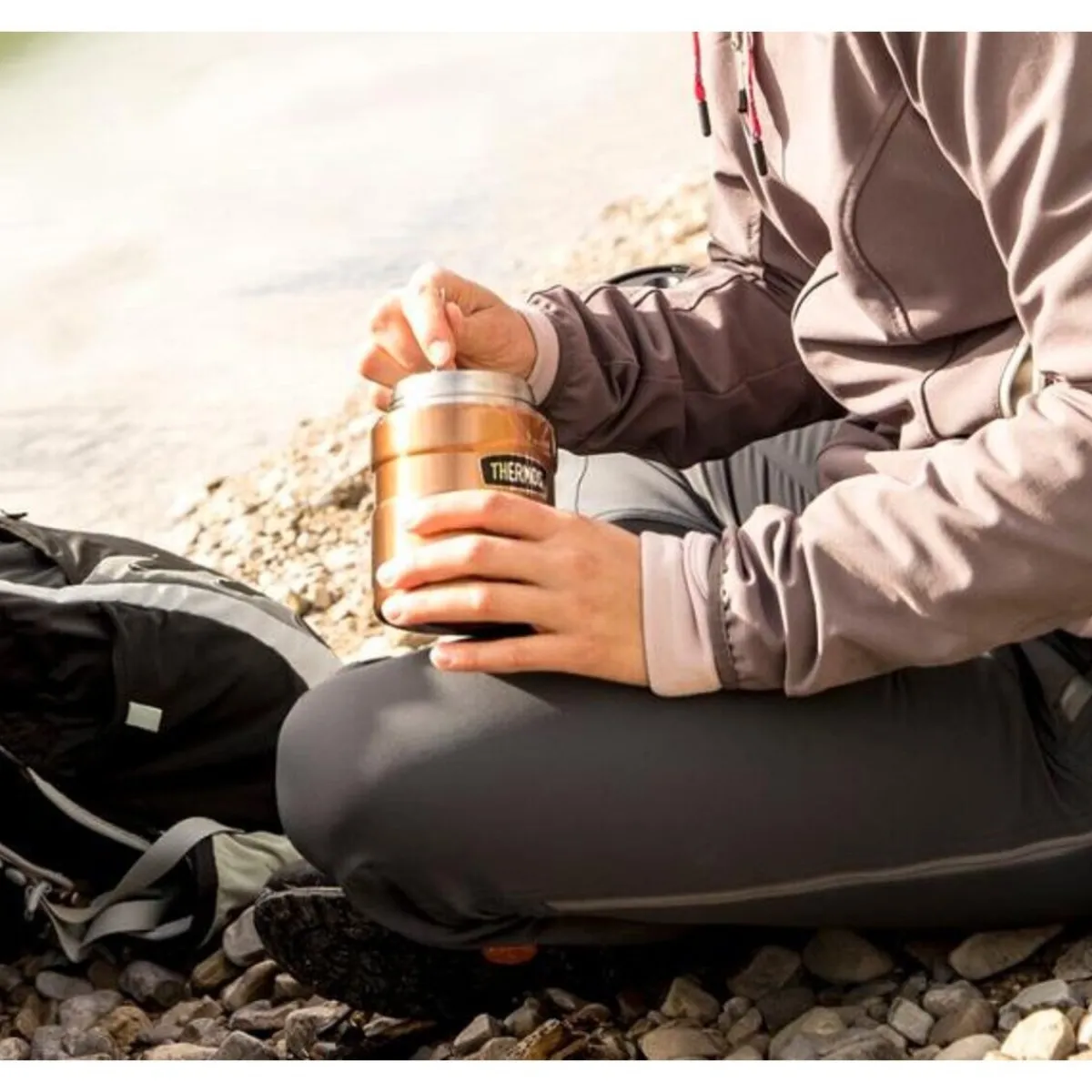 Thermos Thermobehälter|Isolier-Speisegefäß 0,71 l Stainless King Food Jar steel