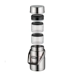 Isolier-Speisegefäß 1,2 l Stainlesse King Food Jar silber<Thermos Hot