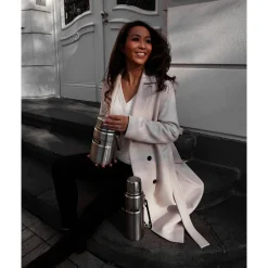 Isolier-Speisegefäß 1,2 l Stainlesse King Food Jar silber<Thermos Hot