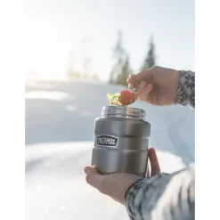 Thermos Thermobehälter|Isolier-Speisegefäß 0,47 l Stainless King Food Jar steel