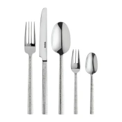 Thomas Besteck Set 6 Personen|Besteck-Set 30-tlg. Fun Karo Edelstahl poliert