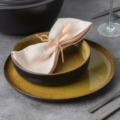 Tischwelt Schalen|Antipasti Geschirr|Schale 19 cm Marrakesch Olive