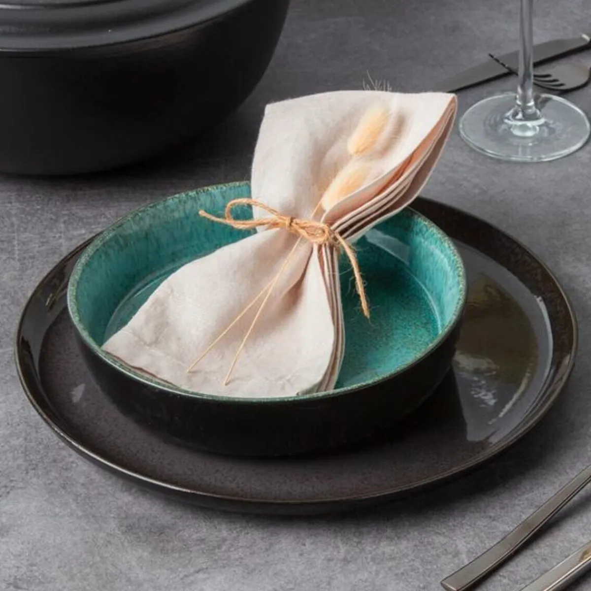 Tischwelt Antipasti Geschirr|Schale 19 cm Marrakesch Aqua