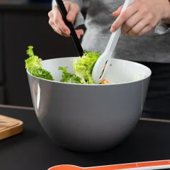Trebonn Salat Zubehör|Messer & Co. Entdecken|Schüssel 28 cm Pile grau
