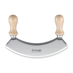 Triangle Messer & Co. Entdecken|Wiegemesser zweischneidig 17,5 cm Holz farblos