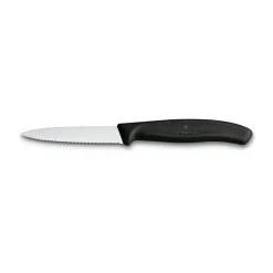 Victorinox Messer & Co. Entdecken|Kochwelt Entdecken|Gemüsemesser 8 cm Wellenschliff Swiss Classic schwarz