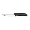 Victorinox Steakmesser|Pizza|Steakmesser 12 cm Wellenschliff Swiss Classic Gourmet schwarz