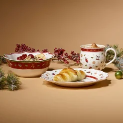 Villeroy & Boch Weihnachtsgeschirr|Breakfast for 2 weiss Set 6tlg. Toy's Delight