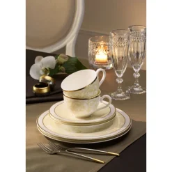 Villeroy & Boch Dessert- Und Vorspeisegabeln|Dessert-/Vorspeisengabel 18 cm Ella Edelstahl teilvergoldet