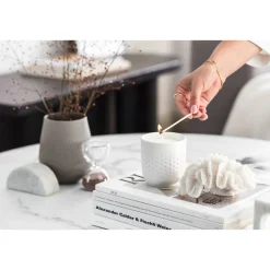 Villeroy & Boch Weihnachtskerzen|Duftkerze Perle Sparkle 9 cm Manufacture Collier blanc