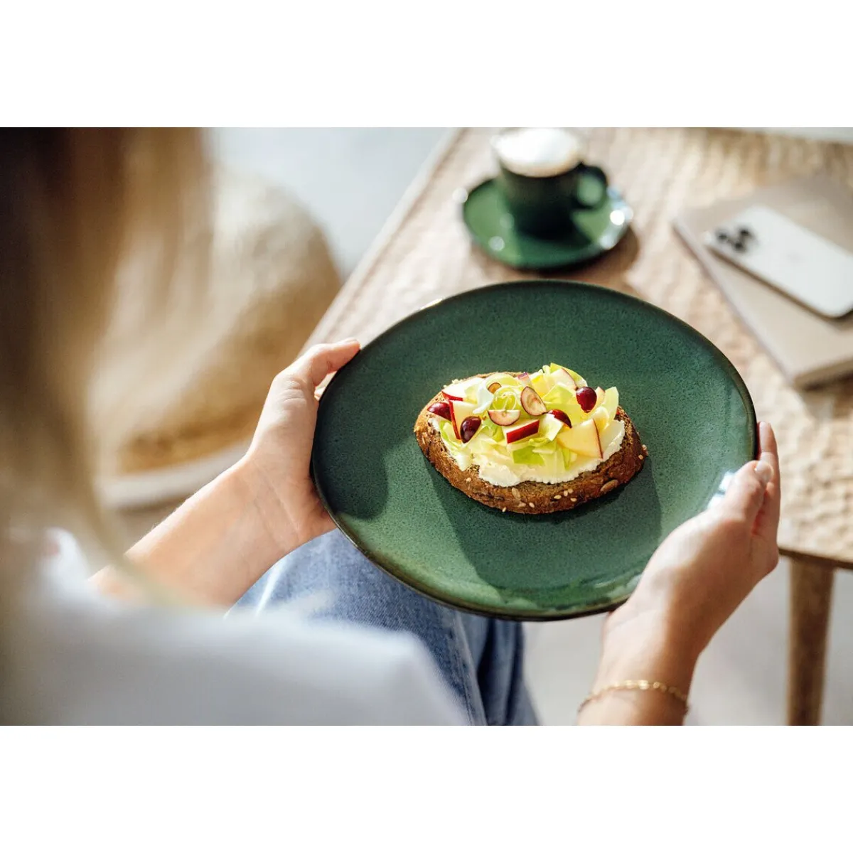 Frühstücks-/Dessertteller 24x23 cm Lave vert<Villeroy & Boch Sale