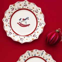 Villeroy & Boch Weihnachtsgeschirr|Frühstücksset Schaukelpferd 6-tlg. Toy’s Delight