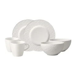 Villeroy & Boch Tellersets|Frühstücksset 6-tlg. Manufacture Rock Blanc
