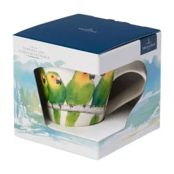 Villeroy & Boch Kaffeetassen|Henkelbecher 0,24 l NewWave Caffè Braunwangensittich