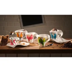 Villeroy & Boch Kaffeetassen|Henkelbecher 0,24 l NewWave Caffè Braunwangensittich