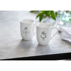 Villeroy & Boch Becher|Henkelbecher 2er-Set Statement Mr and Mrs
