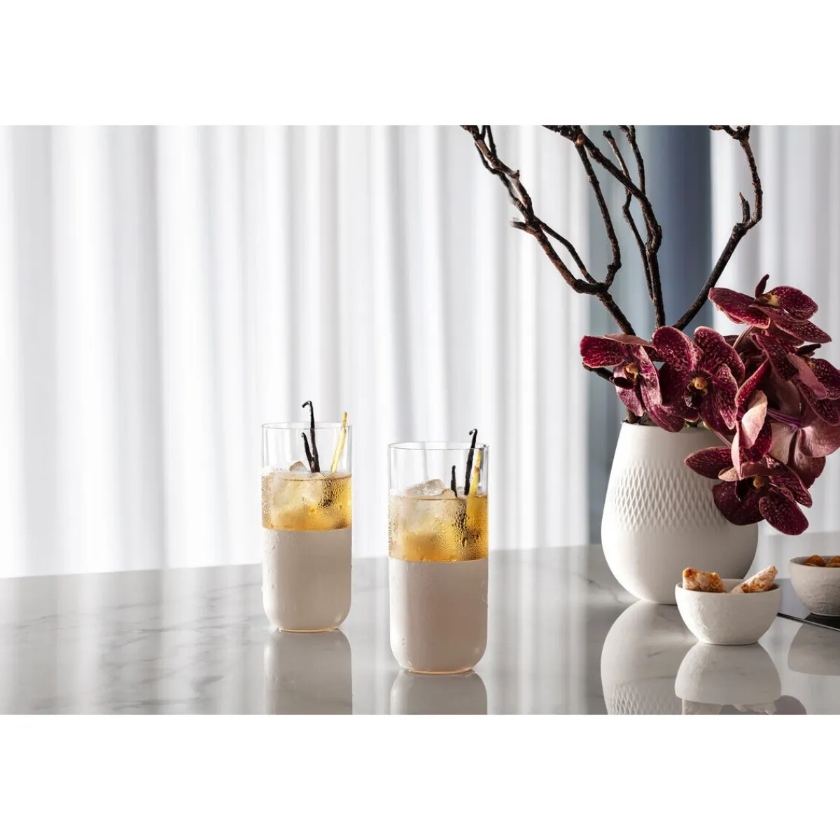 Villeroy & Boch Longdrinkgläser|Longdrinkbecher 4er-Set Manufacture Rock blanc