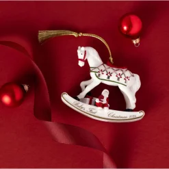 Villeroy & Boch Weihnachtsdekoration|Ornament Schaukelpferd 2025 9 cm Christmas Classics