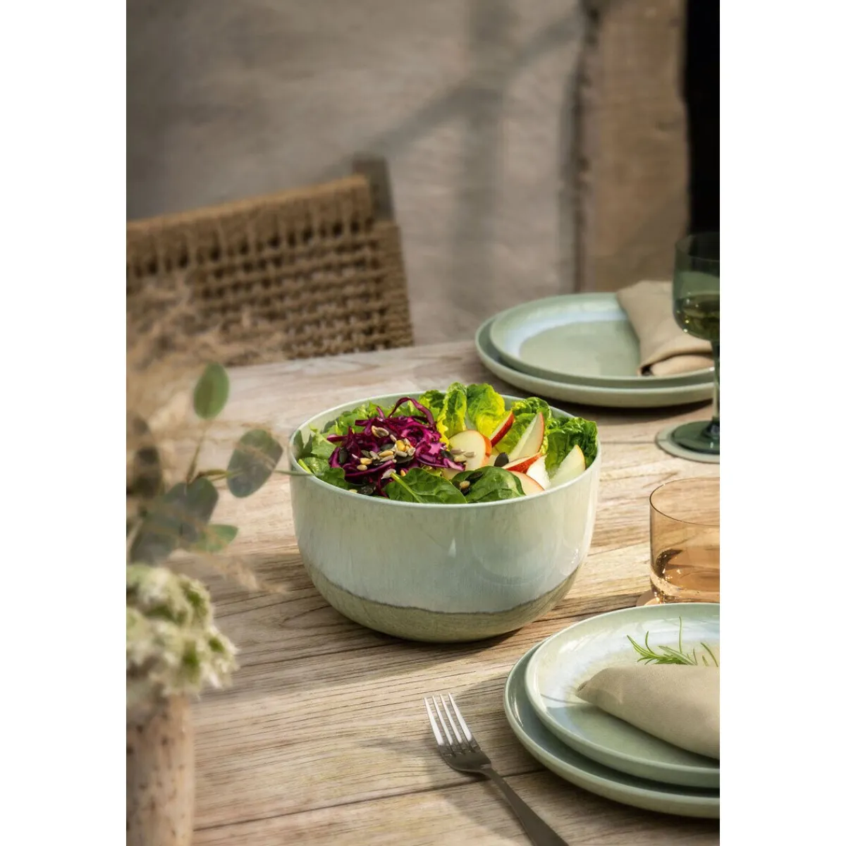 Villeroy & Boch Schüsseln|Sommertafel|Servierschüssel 22 cm Perlemor Alga