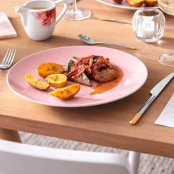 Villeroy & Boch Speiseteller|Speiseteller Coupe 29 cm rosa Rose Garden