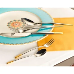 Tafelbesteck-Set 30-tlg. Ella teilvergoldet<Villeroy & Boch Online