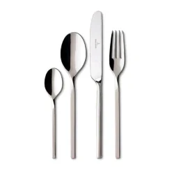 Villeroy & Boch Besteck Set 12 Personen|Tafelbesteck-Set 70-tlg. NewWave Edelstahl