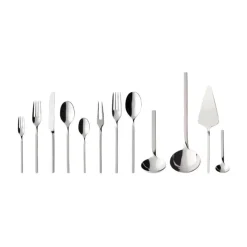 Villeroy & Boch Besteck Set 12 Personen|Tafelbesteck-Set 70-tlg. NewWave Edelstahl