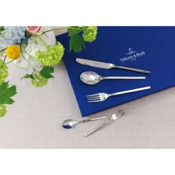 Villeroy & Boch Besteck Set 12 Personen|Tafelbesteck-Set 70-tlg. NewWave Edelstahl