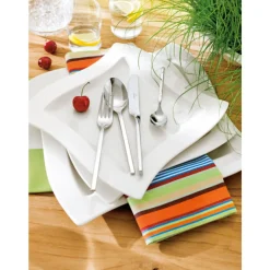 Villeroy & Boch Besteck Set 12 Personen|Tafelbesteck-Set 70-tlg. NewWave Edelstahl