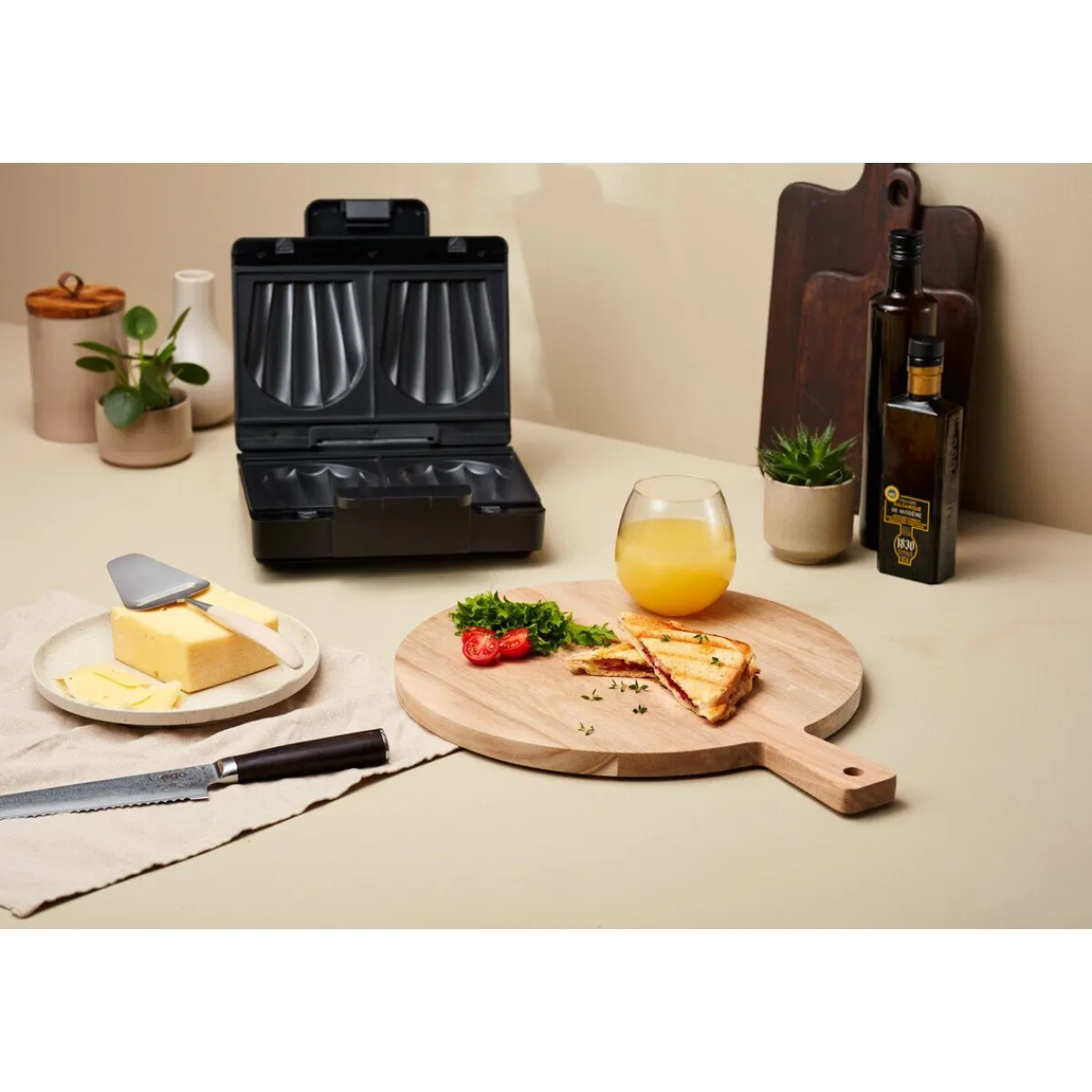 wilfa Kochwelt Entdecken|Sandwichmaker Easy Melt 29x27 cm 1000 W schwarz