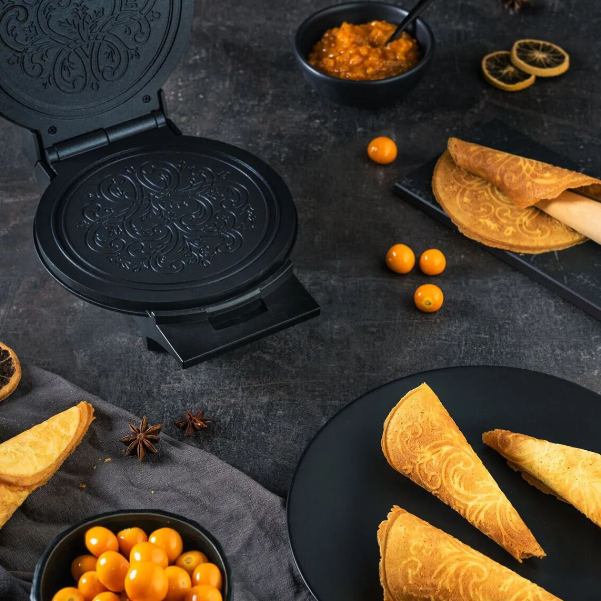 wilfa Kochwelt Entdecken|Waffeleisen Culture 1000 W schwarz