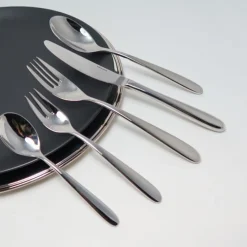 Wilkens Besteck Set 6 Personen|Besteck-Set mit Kassette 30-tlg. Rotondo Edelstahl poliert