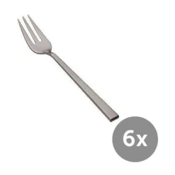Wilkens Kuchengabeln|Kuchengabeln 6-tlg. Cantone 18/10 Edelstahl mattiert