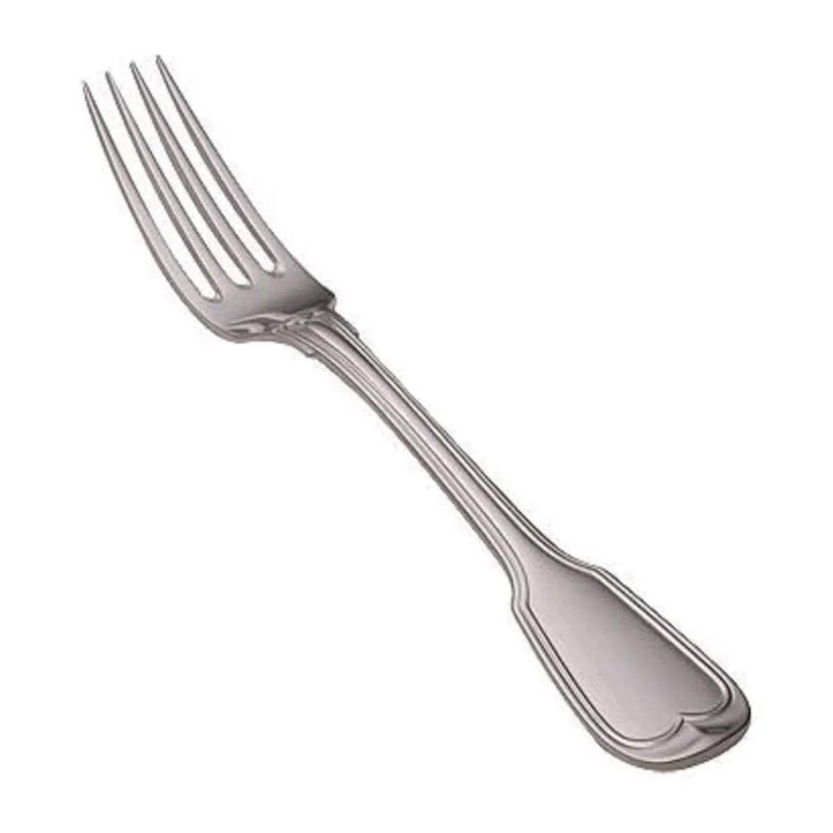 Wilkens Echtsilber Besteck|Menügabel Augsburger Faden 925 Sterlingsilber