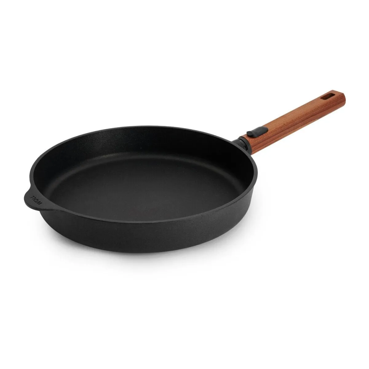 Guss-Flachpfanne 28 cm Eco Logic QXR schwarz<Woll Hot