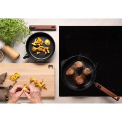 Guss-Flachpfanne 20 cm Eco Logic QXR schwarz<Woll Clearance