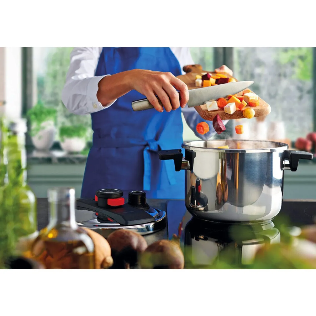 Schnellkochtopf 6,0 l Pressure Pro edelstahl<Woll